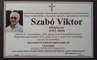 IN MEMORIAM SZABÓ VIKTOR / SZABADKA